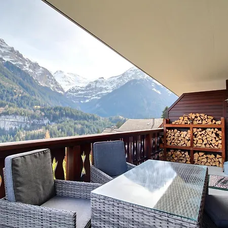 Crstes 15, Its Chimney And Terrace Champery
