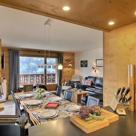 Apartment Crstes 15, Its Chimney And Terrace Champery